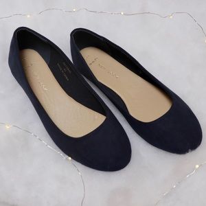 New Look Navy Flats